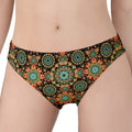 Chaotic Boho Floral Pattern Print Women's Panties
