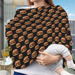 Cheeseburger Pattern Print Baby Seat Cover