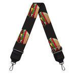 Cheeseburger Pattern Print Bag Strap