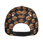 Cheeseburger Pattern Print Baseball Cap