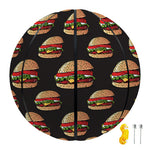 Cheeseburger Pattern Print Basketball