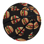 Cheeseburger Pattern Print Basketball