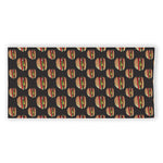 Cheeseburger Pattern Print Beach Towel