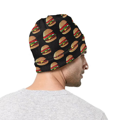 Cheeseburger Pattern Print Beanie