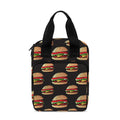Cheeseburger Pattern Print Bible Tote Bag