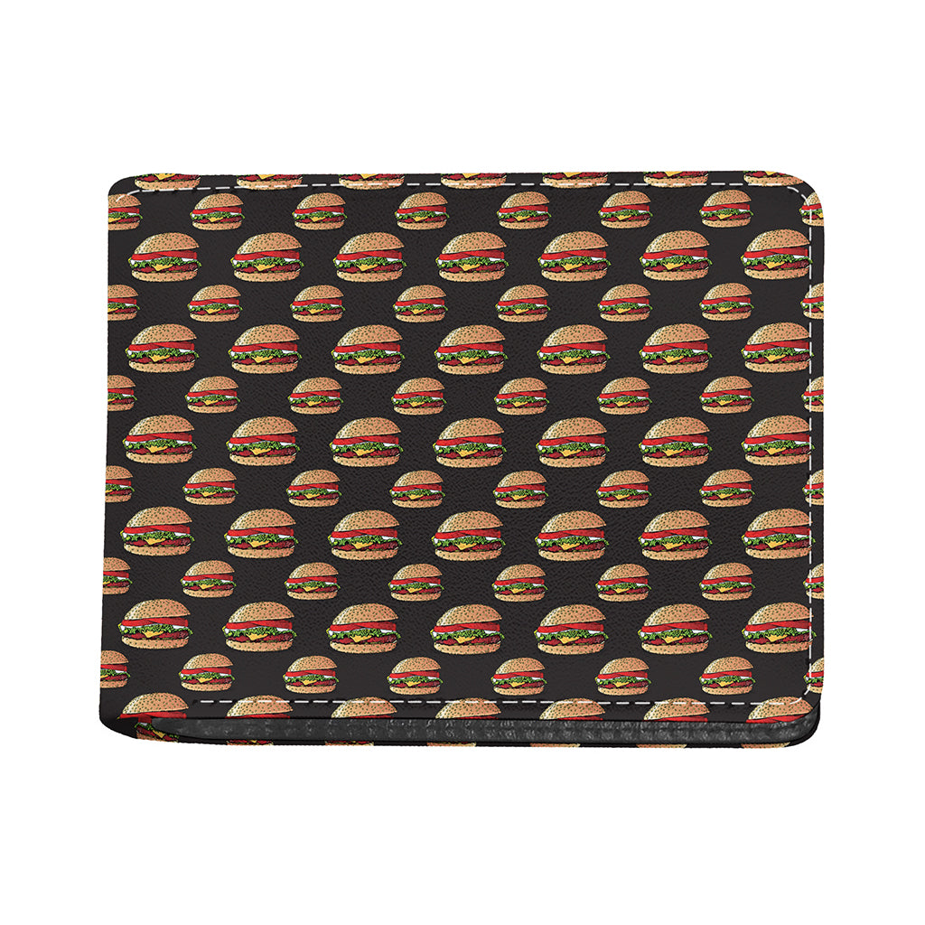 Cheeseburger Pattern Print Bifold Wallet