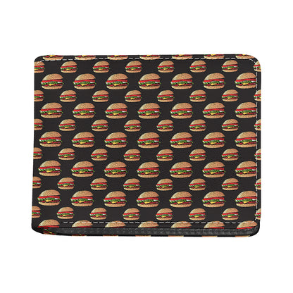 Cheeseburger Pattern Print Bifold Wallet