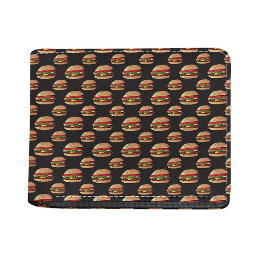 Cheeseburger Pattern Print Bifold Wallet