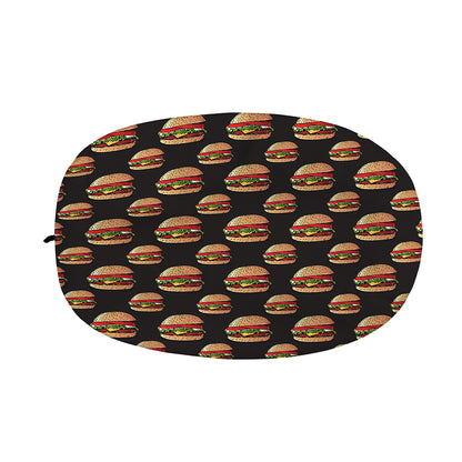 Cheeseburger Pattern Print Car Side Mirror Covers