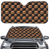 Cheeseburger Pattern Print Car Windshield Sun Shade