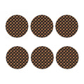 Cheeseburger Pattern Print Coaster Set