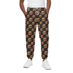 Cheeseburger Pattern Print Cotton Pants