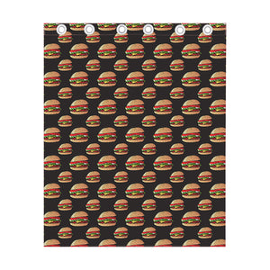 Cheeseburger Pattern Print Curtain