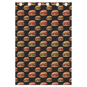 Cheeseburger Pattern Print Curtain