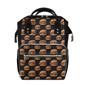 Cheeseburger Pattern Print Diaper Bag