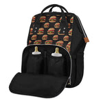 Cheeseburger Pattern Print Diaper Bag