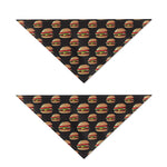 Cheeseburger Pattern Print Dog Bandana