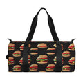Cheeseburger Pattern Print Gym Bag