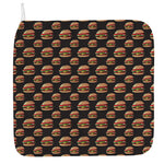 Cheeseburger Pattern Print Hand Towel