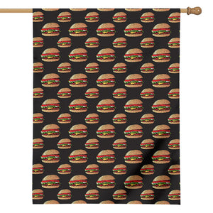 Cheeseburger Pattern Print House Flag