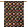 Cheeseburger Pattern Print House Flag