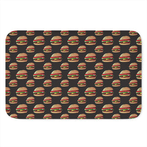 Cheeseburger Pattern Print Indoor Door Mat