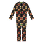 Cheeseburger Pattern Print Jumpsuit