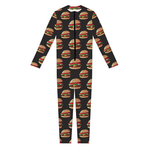 Cheeseburger Pattern Print Jumpsuit