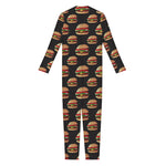 Cheeseburger Pattern Print Jumpsuit