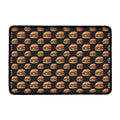 Cheeseburger Pattern Print Kitchen Mat