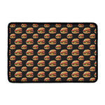 Cheeseburger Pattern Print Kitchen Mat