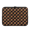 Cheeseburger Pattern Print Laptop Sleeve