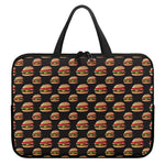 Cheeseburger Pattern Print Laptop Sleeve With Handle