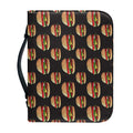 Cheeseburger Pattern Print Leather Bible Cover