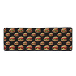Cheeseburger Pattern Print Long Kitchen Mat
