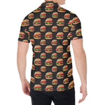 Cheeseburger Pattern Print Men's Shirt
