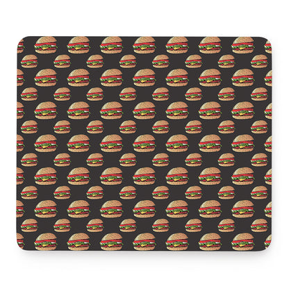 Cheeseburger Pattern Print Mouse Pad