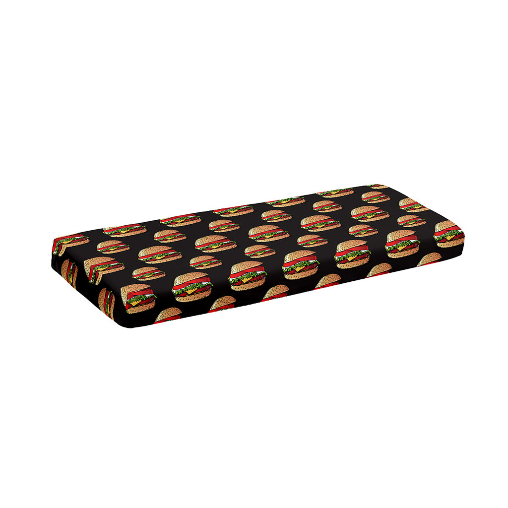 Cheeseburger Pattern Print Piano Keyboard Cover