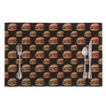 Cheeseburger Pattern Print Placemat