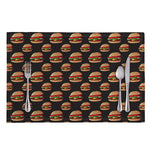 Cheeseburger Pattern Print Placemat