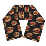 Cheeseburger Pattern Print Scarf