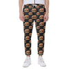 Cheeseburger Pattern Print Scuba Joggers