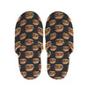 Cheeseburger Pattern Print Slippers