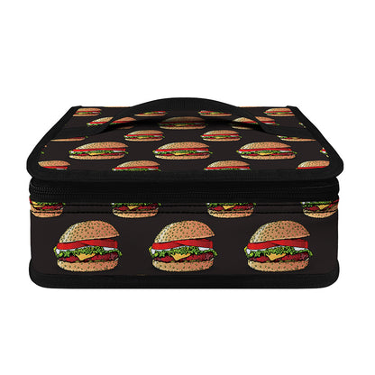 Cheeseburger Pattern Print Small Lunch Bag