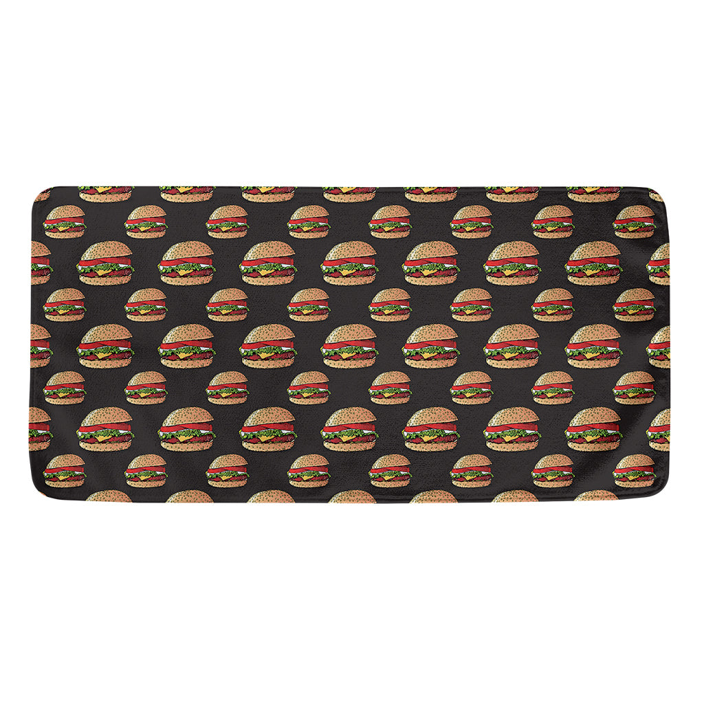 Cheeseburger Pattern Print Towel