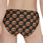 Cheeseburger Pattern Print Women's Panties