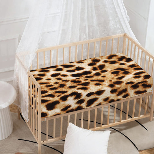 Cheetah Print Baby Crib Sheet