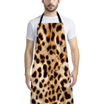 Cheetah Print Bib Apron With Pocket
