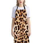 Cheetah Print Bib Apron With Pocket
