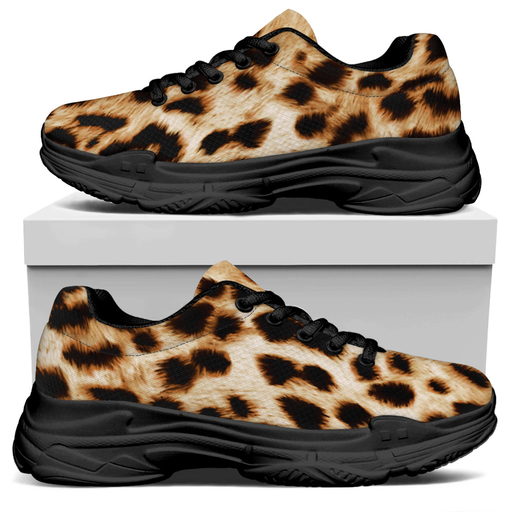 Cheetah Print Black Chunky Shoes